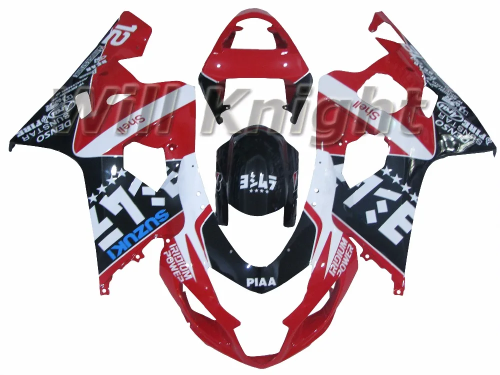 Для Suzuki GSX-R600 GSX-R750 K4 GSX R600 R750 2004 2005 Каркас Кузова Обтекатель Комплект Глянцевый