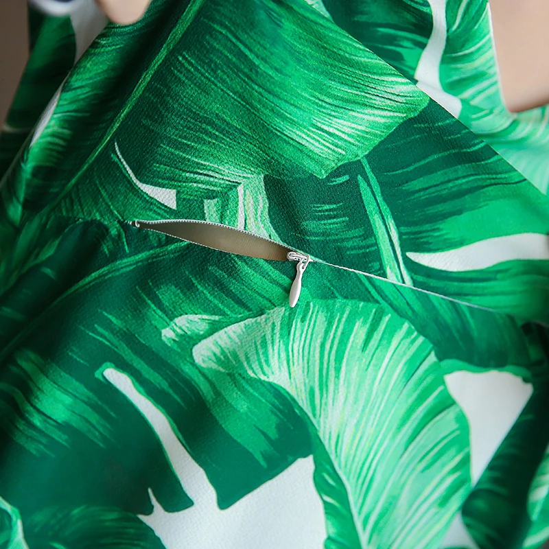 Летняя Новинка 2017 г. Повседневное свободное платье Для женщин зеленый Винтаж