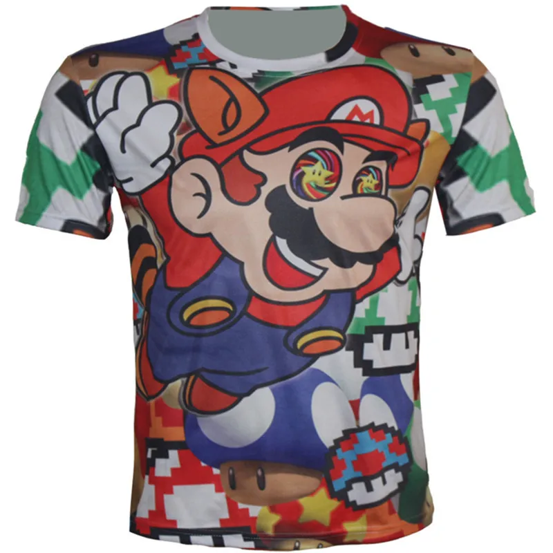 2018 Summer Children New Fashion Clothes Cartoon Print 3D T-Shirt Cool Boy Girl Casual Short Sleeve Fit Height 95-155CM | Детская одежда