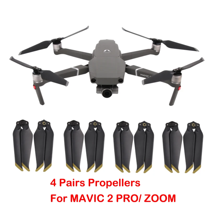 4 пары быстросъемные Лопасти пропеллера MAVIC 2 PRO/ZOOM 8743F для DJI аксессуары