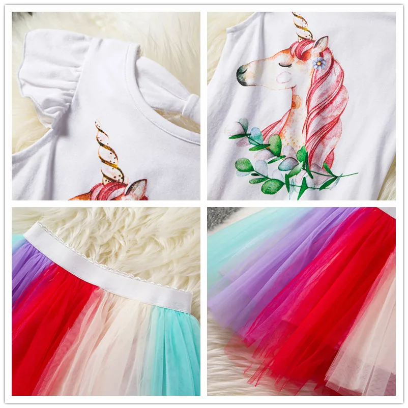 Vestido, обшивной комбинезон летний Платье принцессы для девочек, костюм Детские платья для девочек принцесса вечерние платье От 3 до 7 лет