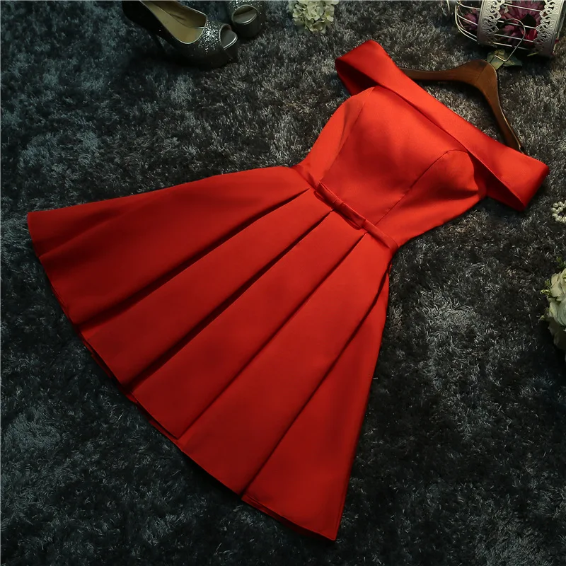 Атласное платье для подружки невесты элегантное Привлекательное цвета