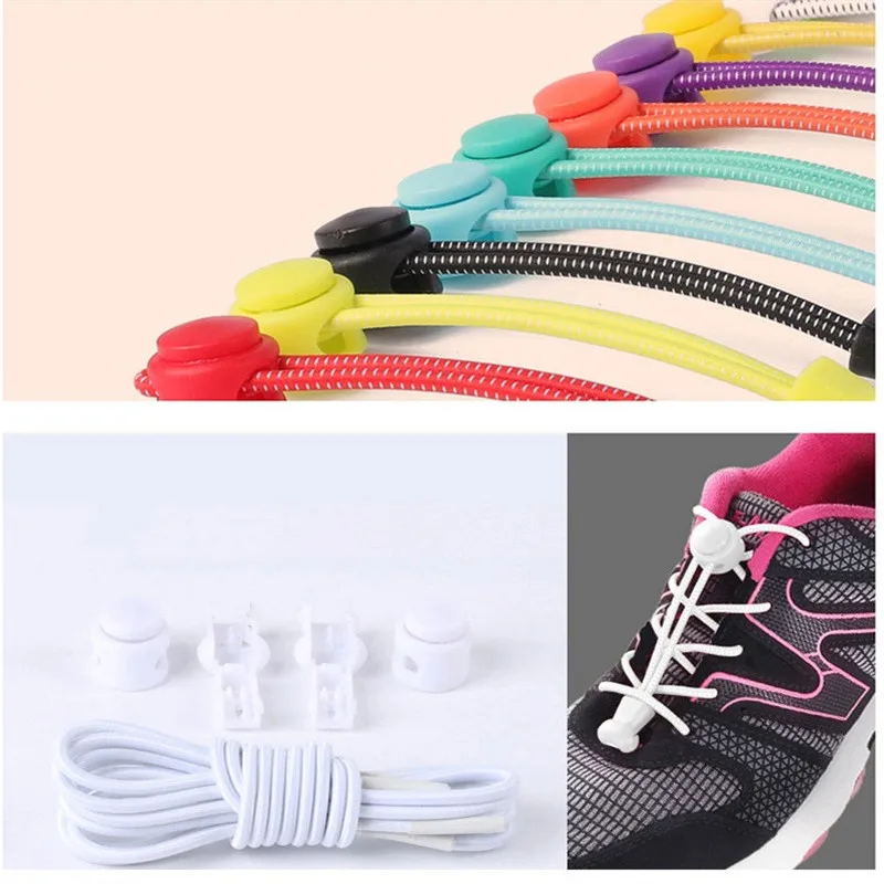 Adult Lazy Elastic Stretching Lock Lace Sneaker ShoeLaces Shoe Laces Shoestrings Fit Running/Jogging/Triathlone | Дом и сад
