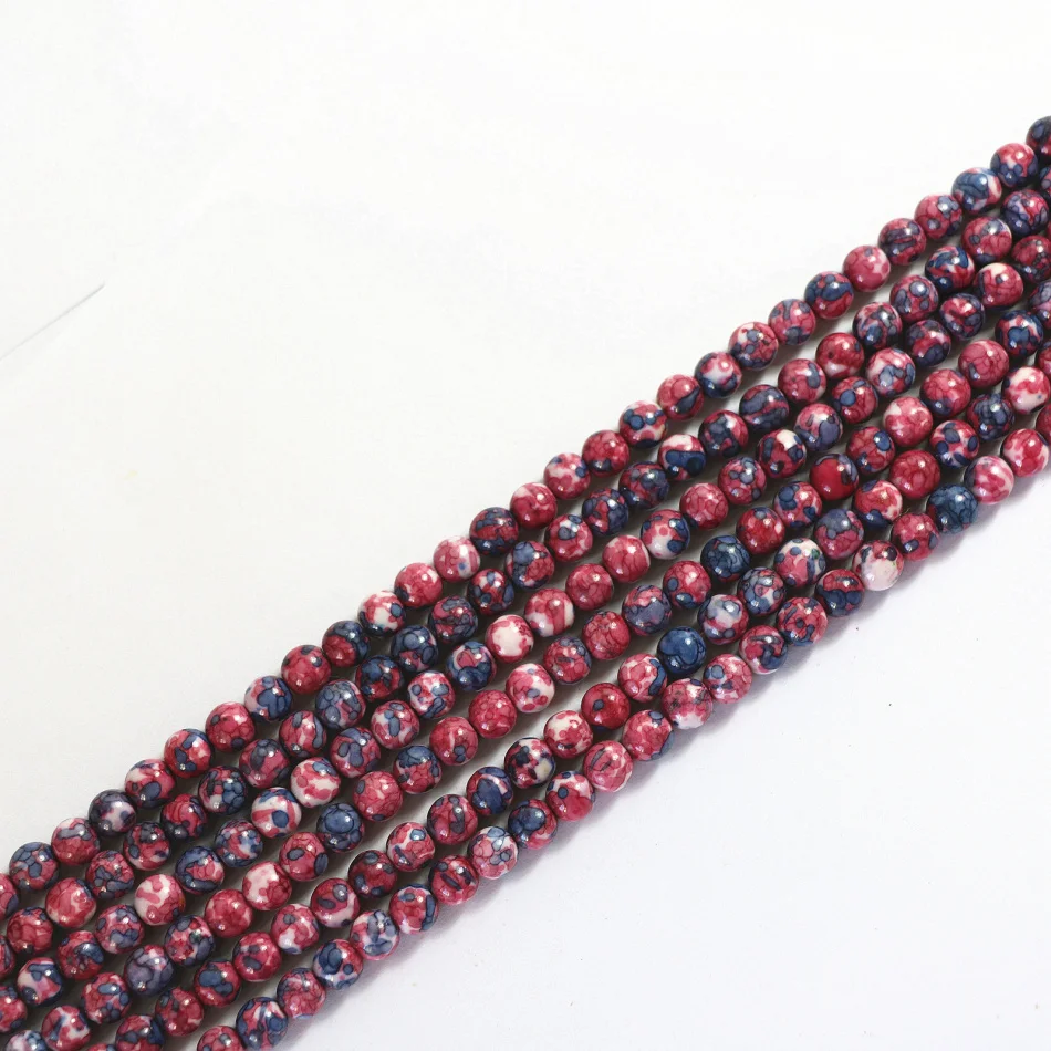 Натуральный Красный Радужный камень Горячая Распродажа 6 мм 8 10 12 круглые