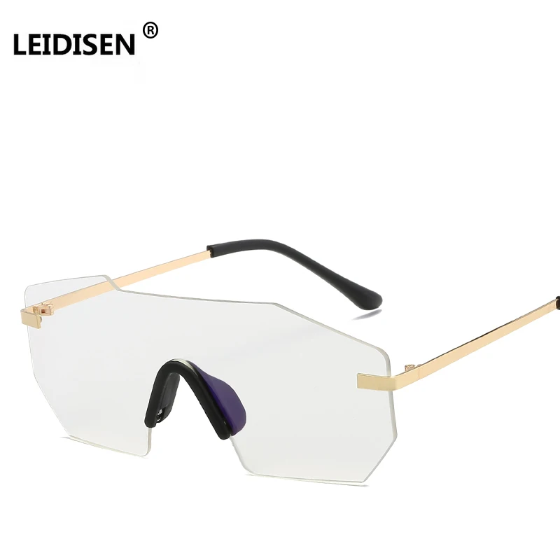 Женские и мужские очки LEIDISEN винтажные без оправы с прозрачными линзами|rimless