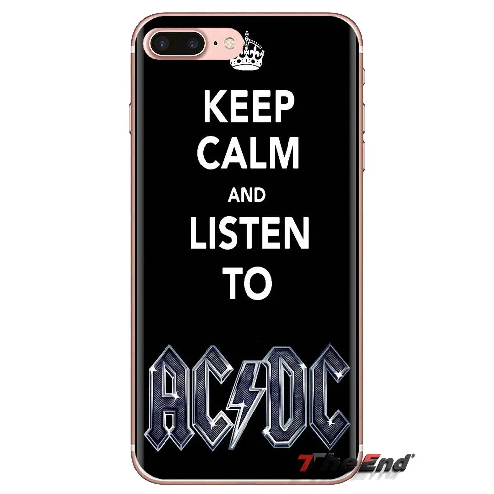 AC DC Transparent Soft Cases Covers For Samsung Galaxy A3 A5 A7 A9 A8 Star A6 Plus 2018 2015 2016 2017 |