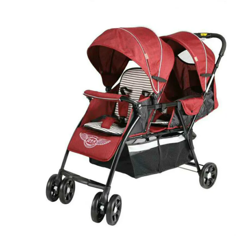 Легкий складной близнецы детская коляска каретки вес нетто 9 6 кг новорожденных