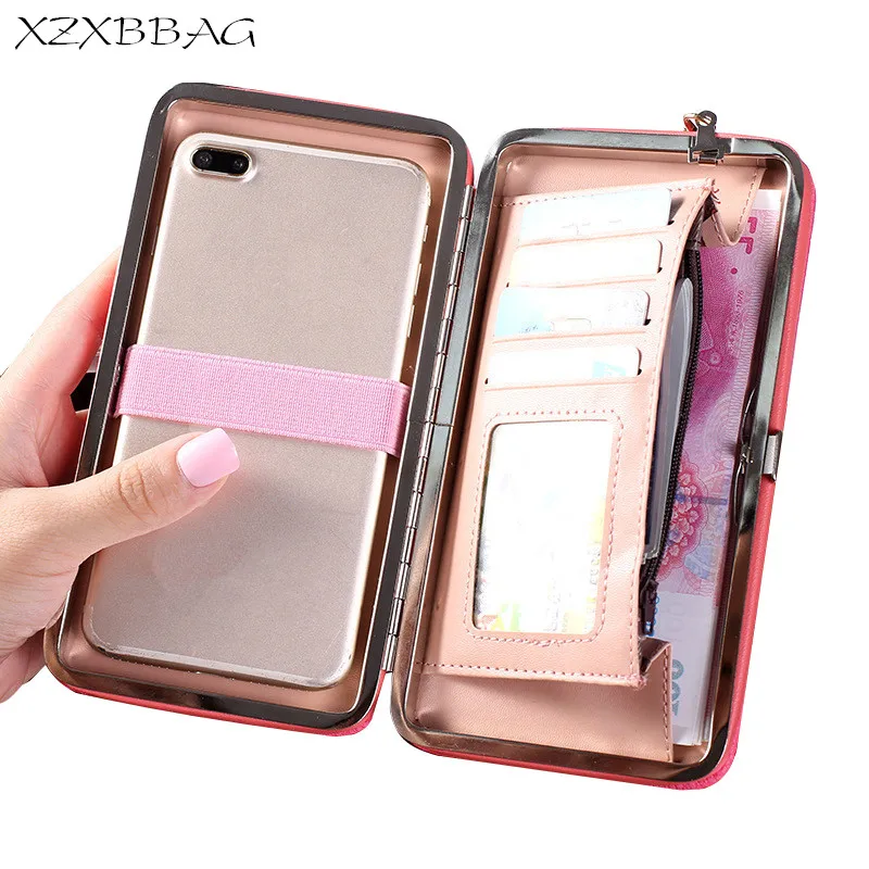 XZXBBAG модные женские длинные кошельки с бантом многофункциональные держатели для