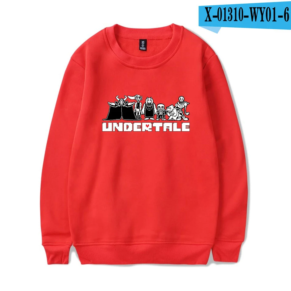 R Толстовки Undertale для мужчин и женщин новая Толстовка с принтом пуловер с капюшоном размера плюс больше d толстовки Undertale - Цвет: R