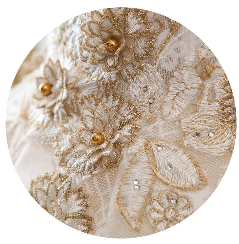 

Vestido de Noiva Appliques Lace Princess Dresses for Wedding 2019 Off the Shoulder Embirodery Ball Gown Arabic Bridal Dress