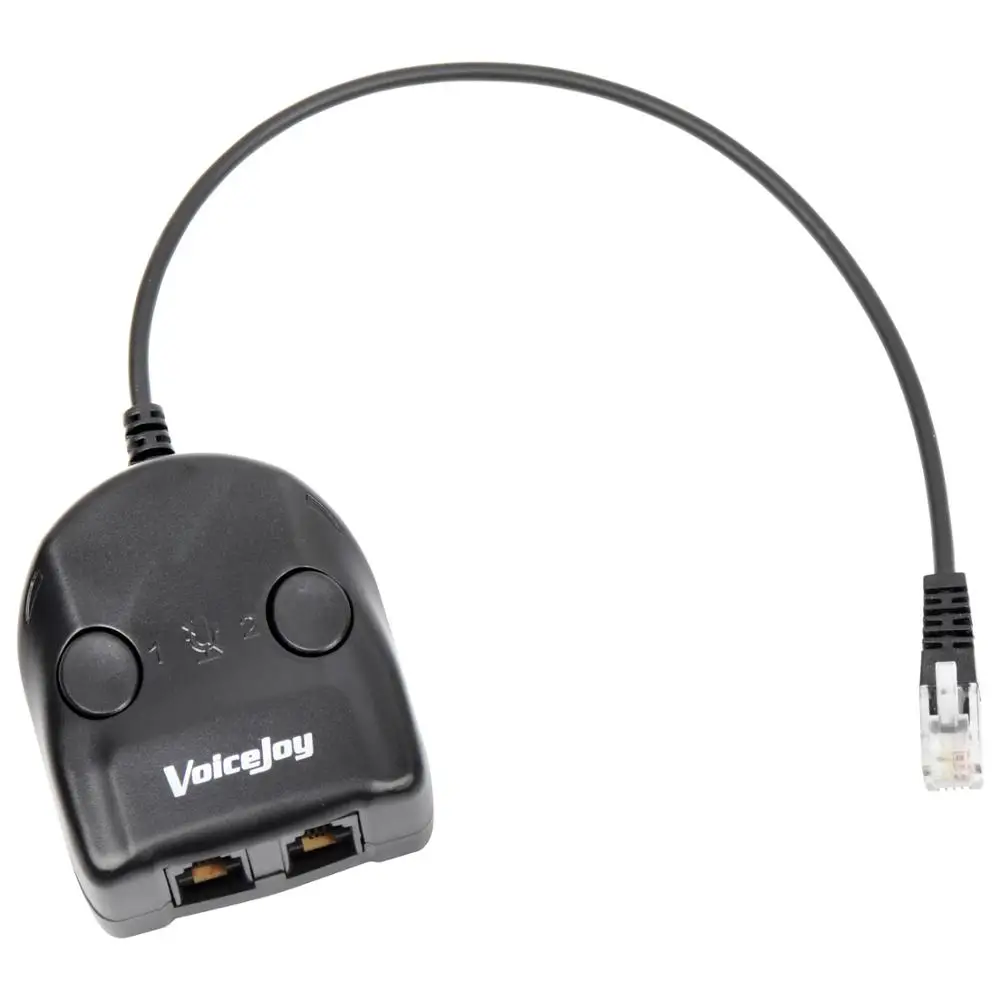 Адаптер для офисной гарнитуры RJ10/RJ9 гарнитура с двумя переключателями и