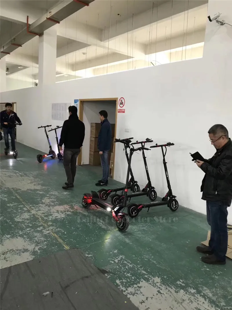 Daibot внедорожный электрический скутер 2 колесных электрических скутеров с двойным приводом 1000 Вт 10 дюймов 52 в 65 км/ч Электрический самокат для взрослых