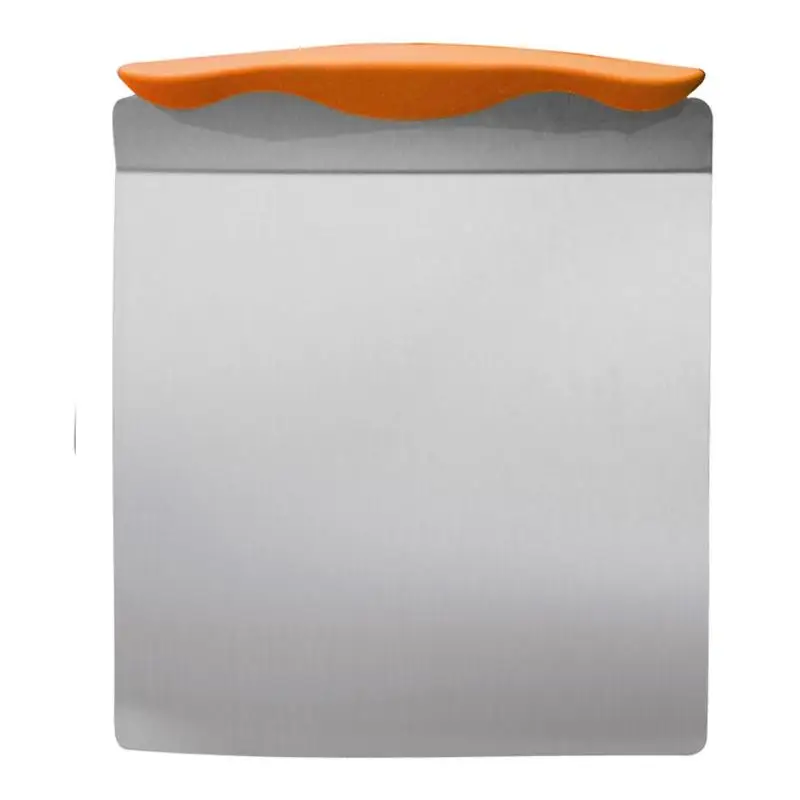 orange Нержавеющая сталь крем торт пицца Передача торт Лопата лоток движущиеся пластины лезвие для нарезки хлеба Лопата резак пиццы слайсер кондитерские изделия выпечки - Цвет: orange