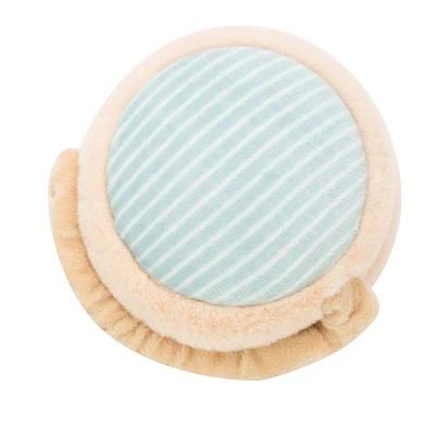 Stripe Light Green IANLAN, повседневные женские зимние наушники, регулируемые, для девочек, искусственный мех, мягкие, складные, для студентов, одноцветные, портативные, для ушей, теплые, IL00059 - Цвет: Stripe Light Green