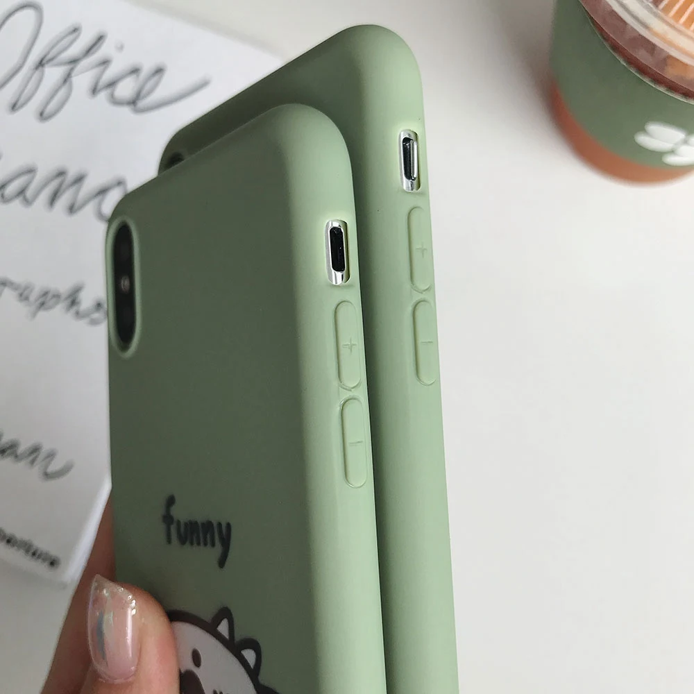 KISSCASE милый чехол для телефона с динозавром iPhone X XS XR Max рисунком 8 7 6S 6 Plus 5S SE 5 мягкий