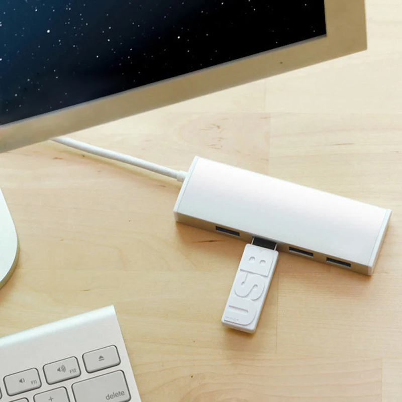 Алюминиевый сплав USB2.0 концентратор 4 порта Серебряный Золотой USB сплиттер 30 см