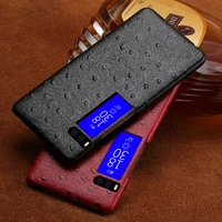 luxury brand phone case ostrich grain half wrapped phone case formeizu pro 7 phone case full handmade custom processing