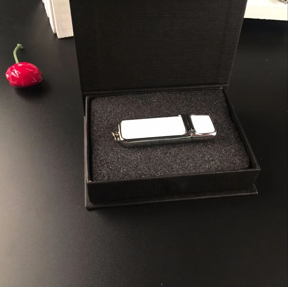 Флэш накопитель USB 2 0 из белой кожи с искусственной кожей (более 20 шт. бесплатный