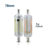 2pack r7s led bulb 5w 78mm smd 3014 108 pure whitewarm white corn light r7s outdoor lighting replacement halogen lamp