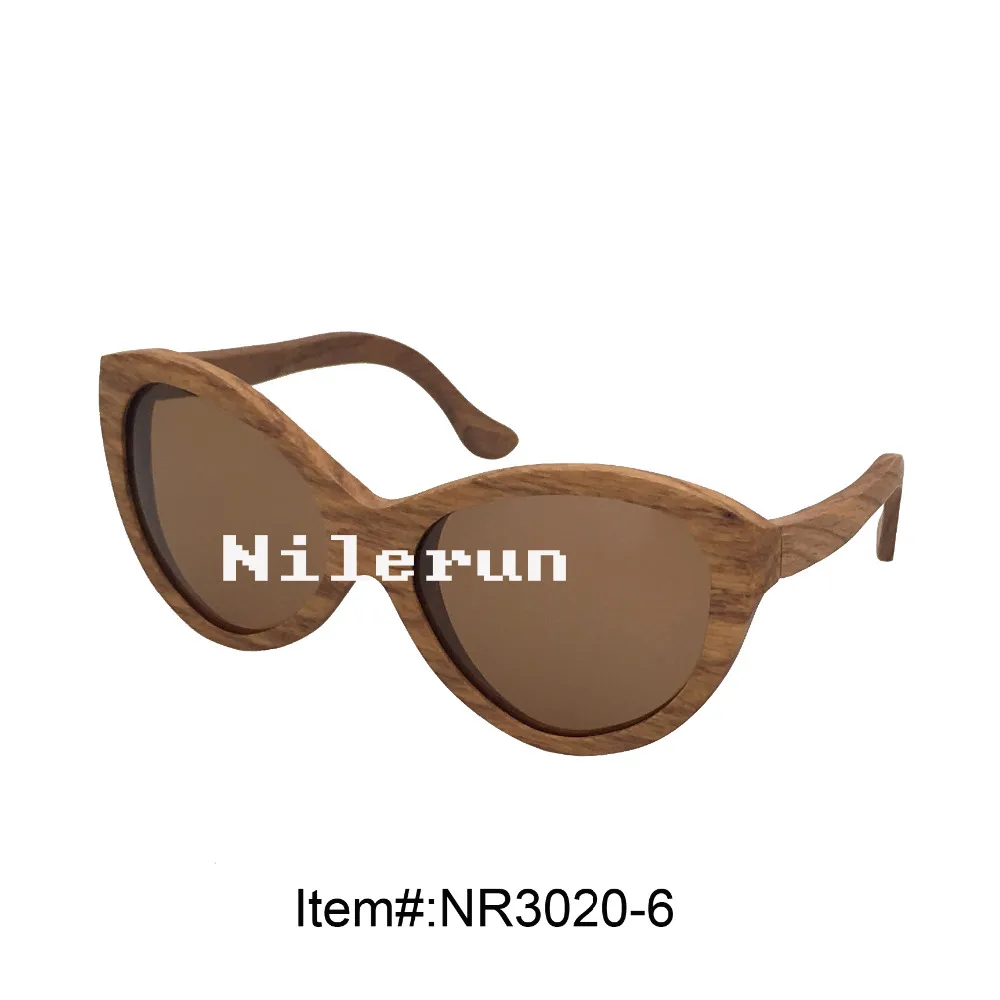 

Модные большие овальные коричневые деревянные солнцезащитные очки bufferfly
