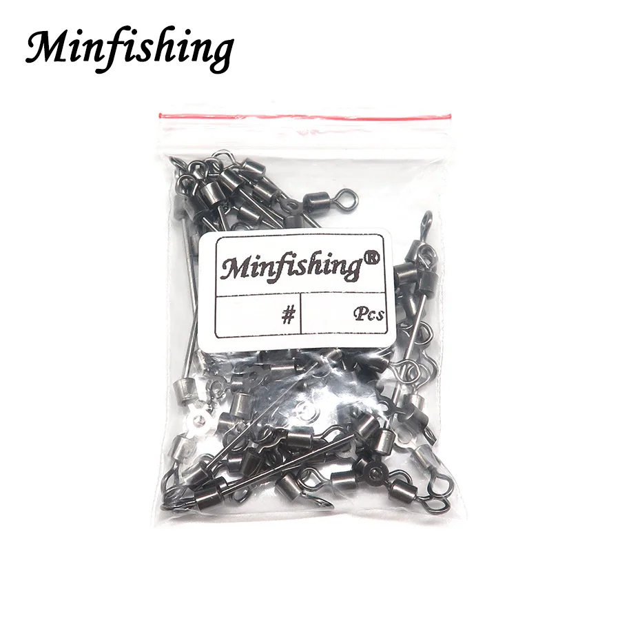 Minfishing 25 шт. рыболовные Вертлюги шариковый подшипник качения Вертлюг рыболовный