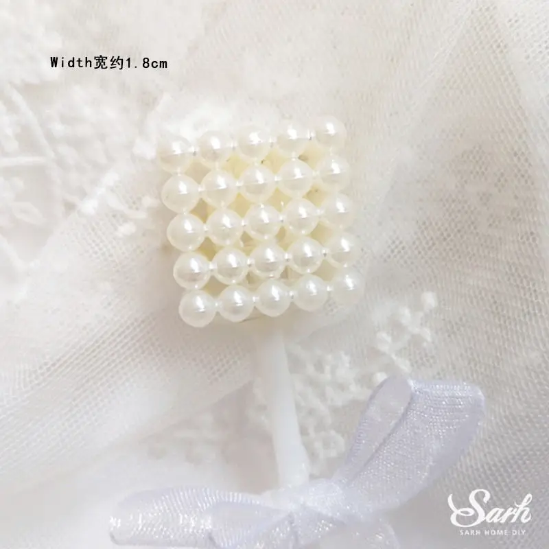Bling Romantic Couple Decoration Valentine's Day Swing Wicker Succulent Flower Birthday Wedding for Party Supplies Baking Gift - Цвет: Pearl gift box b