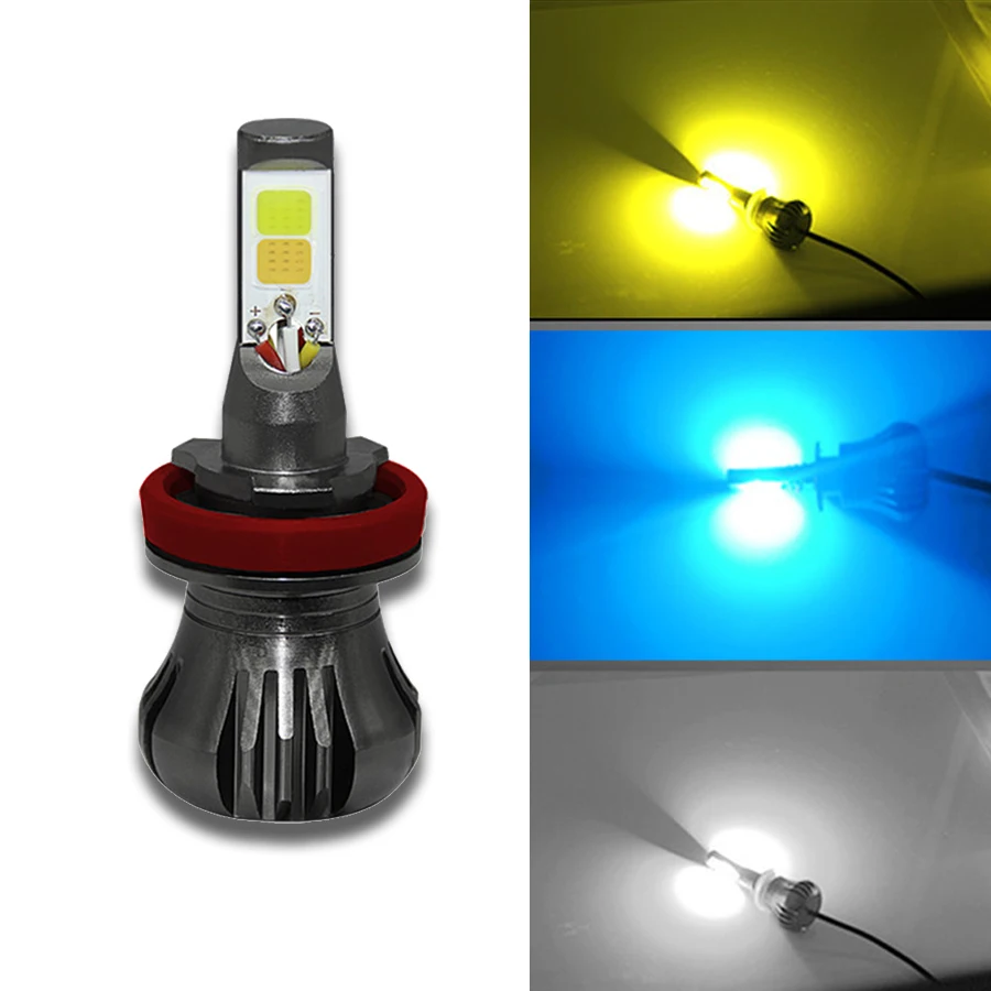 2 шсветодиодный Автомобильные светодиодные лампы H8 H11 12 24 В|Передние LED-фары для