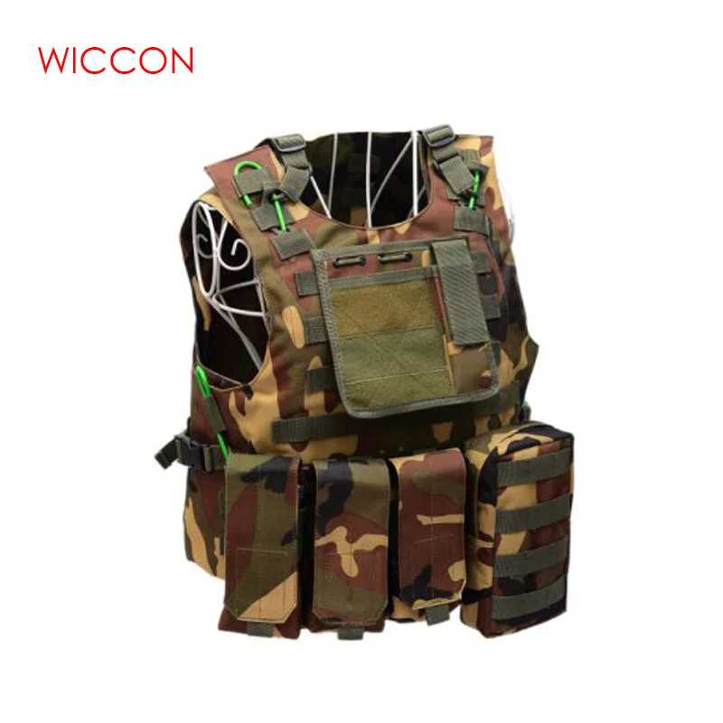 Солдат Военная униформа, камуфляж жилеты Airsoft нейлоновый Жилет Molle армейская боевой тактический жилет