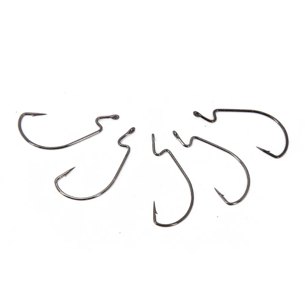 2018 HUNTHOUSE mustad worm hook hooks nice 50pcs/lot and High-carbon steel 1/0 2/0 1# fishing designed for soft bait | Спорт и