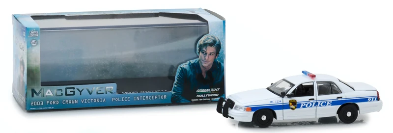 GreenLight 1:43 2003 Ford Crown Victoria перехватчик бутиковый автомобиль из сплава игрушки для
