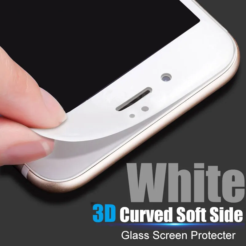 3D 9H изогнутый край Полное покрытие закаленное стекло для iPhone 7 6 S 8 Plus Защита