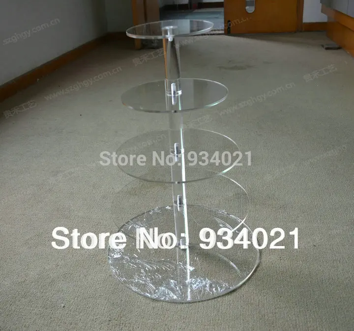 

Eco-friendly 5 Tiers Acrylic Cake Stand Made In China, Wedding Cupcake Stand