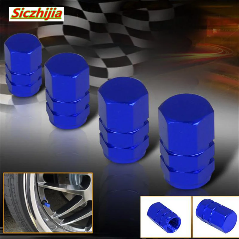 4. Крышка клапана автомобильной шины алюминиевый шестиугольный клапан