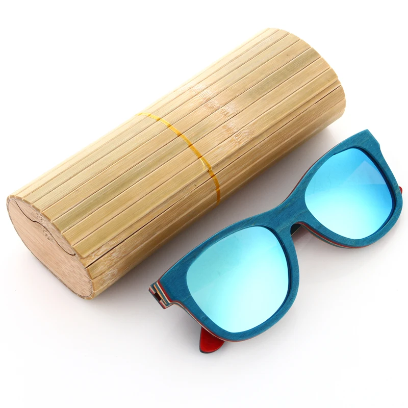 EZREAL скейтборд деревянные солнцезащитные очки поляризационные Oculos de sol мужские