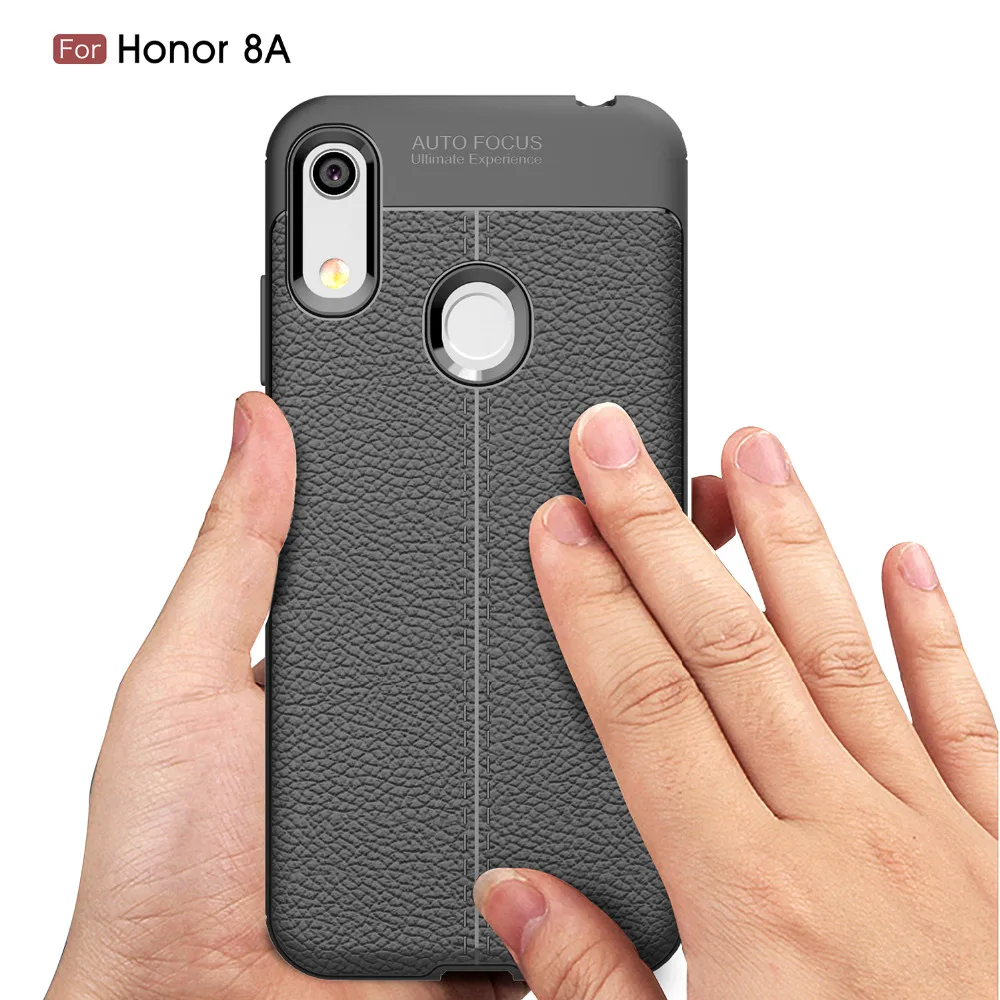 Карбоновый чехол для huawei Honor 8A/huawei V20 Мягкая обложка 8A телефон Coque принципиально Etui