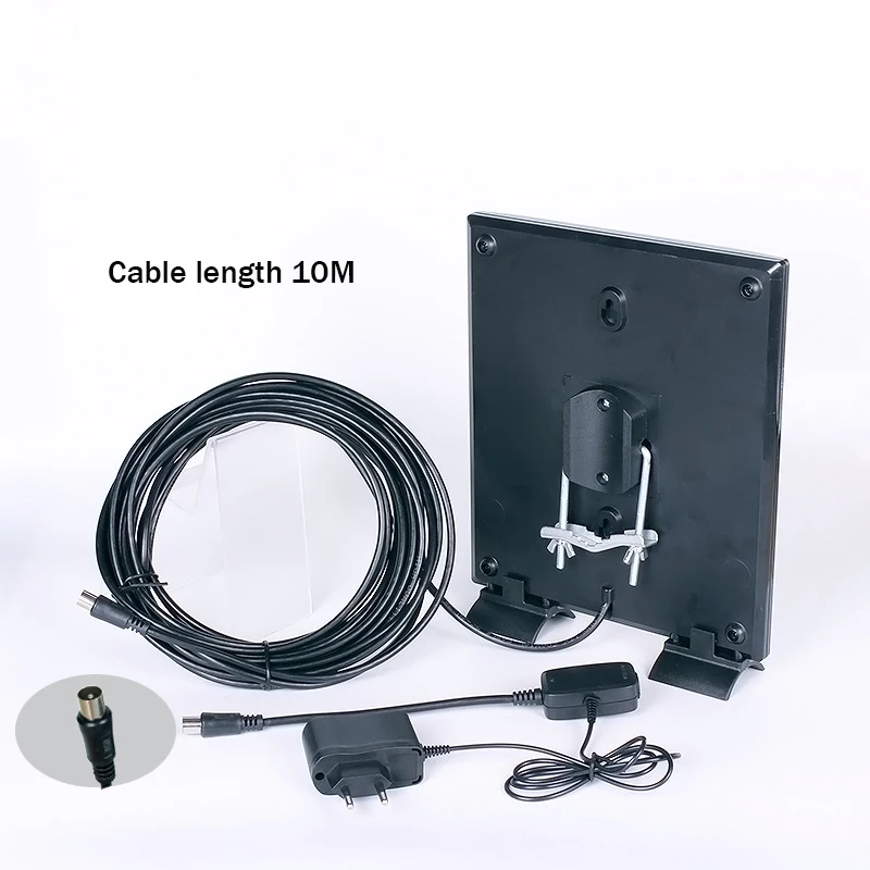 Наружная ТВ антенна для DVB T2 ATSC ISDBT внутренняя с кабелем 10 м UHF усилитель комнатная