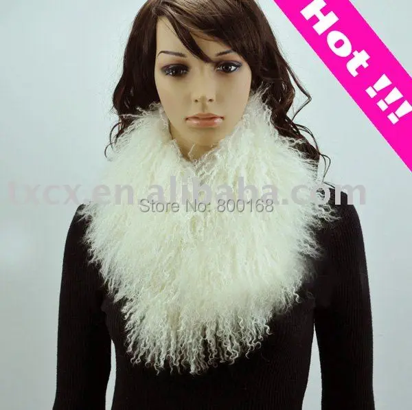 Воротник из натурального тибетского меха ягненка|fur collar|tibetan lamb furgenuine fur collar |