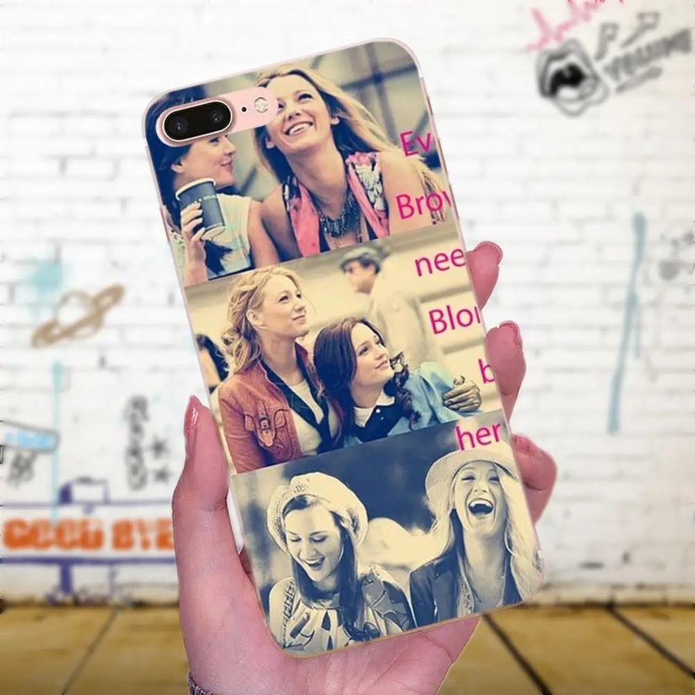 Классический мобильный телефон Gossip Girl Blair и Chuck высококачественный чехол для Apple
