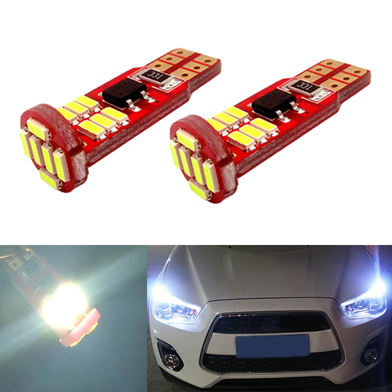 2x T10 W5W Светодиодная лампа заднего света без ошибок CAN BUS для Mitsubishi asx lancer 10 outlander 2013