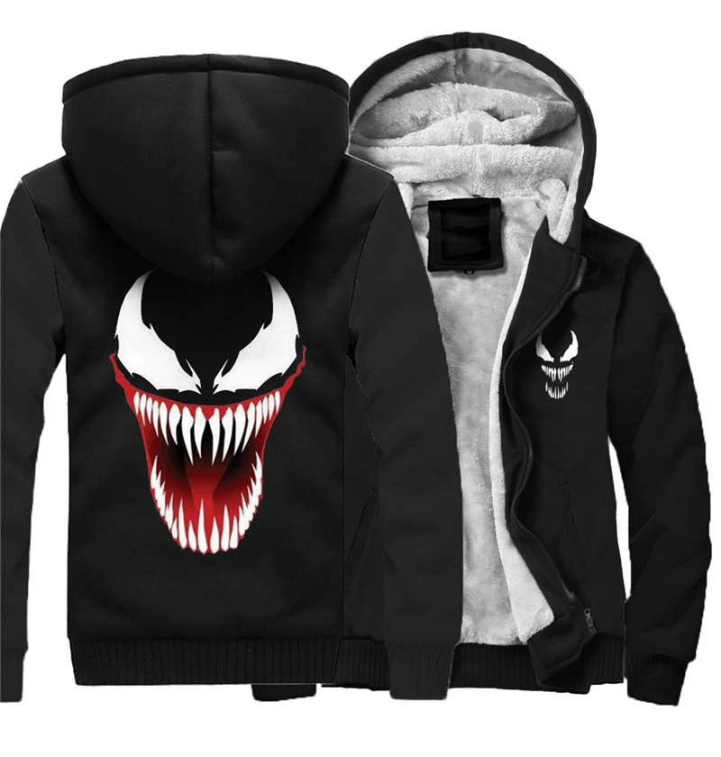 Прямая поставка осенне зимняя куртка Venom бейсбольная форма аниме Дрейк черный