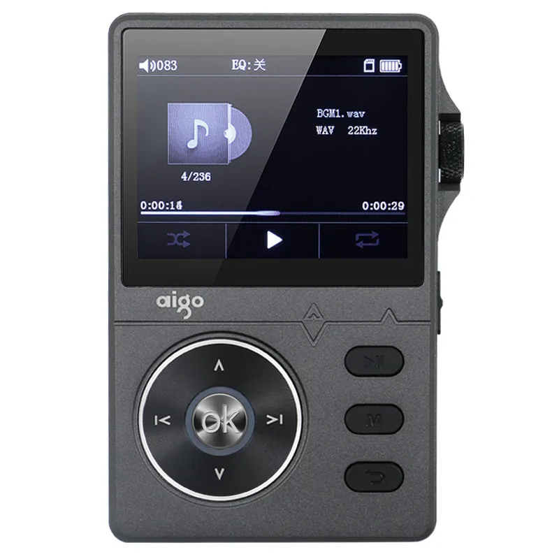 Aigo MP3 108 из цинкового сплава HiFi высокое качество звука без потерь музыка 2 дюймов 8