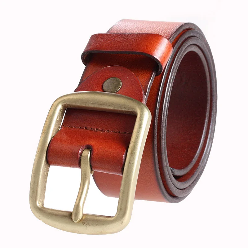 Hongmioo Designer Belts Men High Quality Genuine Leather Belt Men For Cowboy Harness Belt Fashion Mans Belt With Brown Straps