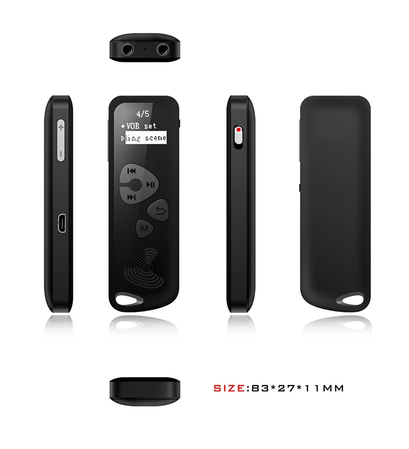 Цифровой Аудио Диктофон Запись звука HD Мини ручка диктофон с oled дисплеем экран