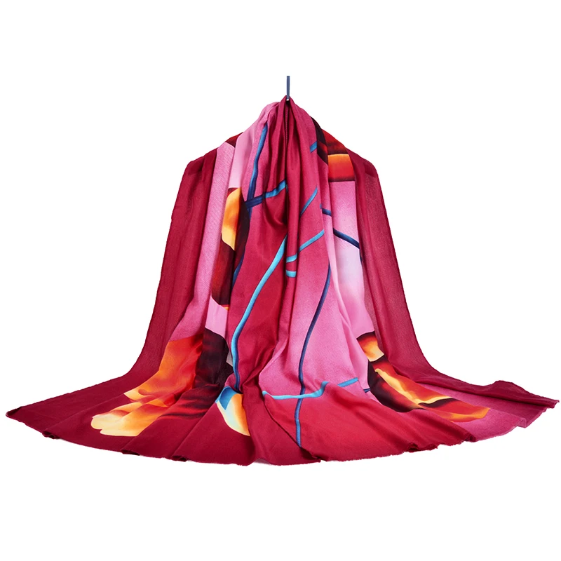 Шарф женский 2017 модный бренд горячая распродажа одежда аксессуары цветок Зимний