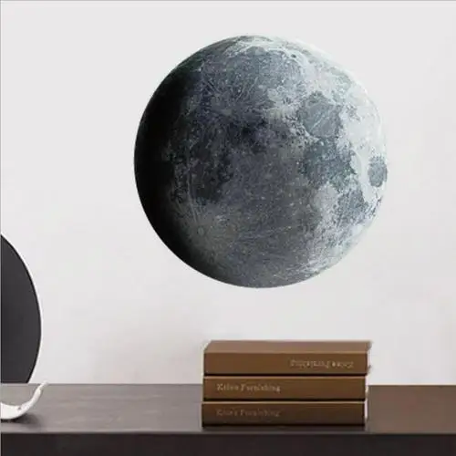 moon Планеты DIY стикер стены ПВХ водонепроницаемый светящаяся планета светится в темноте стикер стены s Декор детской комнаты - Цвет: moon