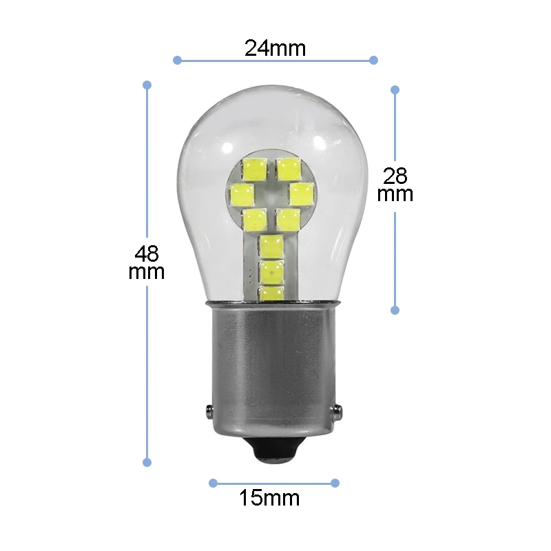 Gfoloza новейшая 1 шт. 1156 BA15S P21W Светодиодная лампа 18SMD 3030 светодиодная автомобильная