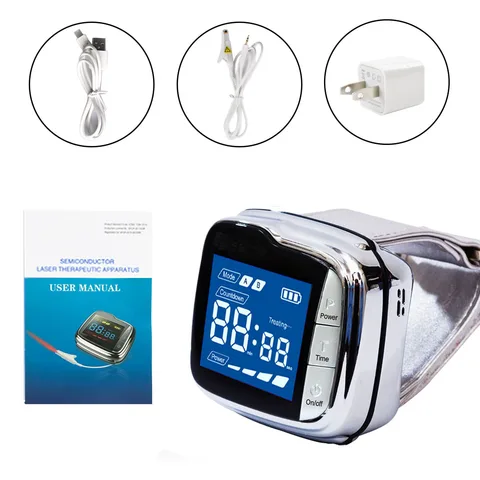 650 нм лазерные медицинские часы домашний диод запястья высокого кровяного давления высокого кровяного жир сахар для диабета полупроводникового лечения