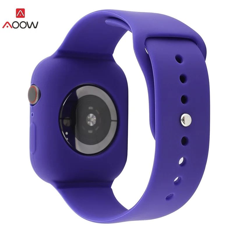 Одежда высшего качества силиконовые ремешки для часов для iwatch 4 3 2 1 модные спортивные браслет ремень Apple Watch 42 мм 38 40 44