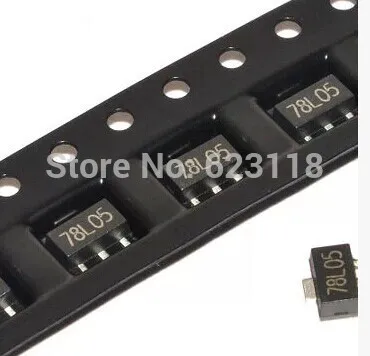 100 шт./лот в катушке 78L05 5 SOT-89 SMD три терминала регулятор напряжения стабилизатор