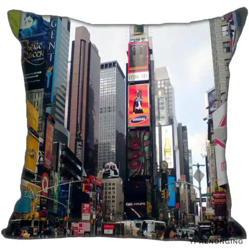 Pillowcase Лучший заказ Nyc Нью-Йорк(1) Наволочка на подушку, спальня домашняя квадратная Наволочка на молнии(с одной стороны)#190404-01-179 - Цвет: Pillowcase